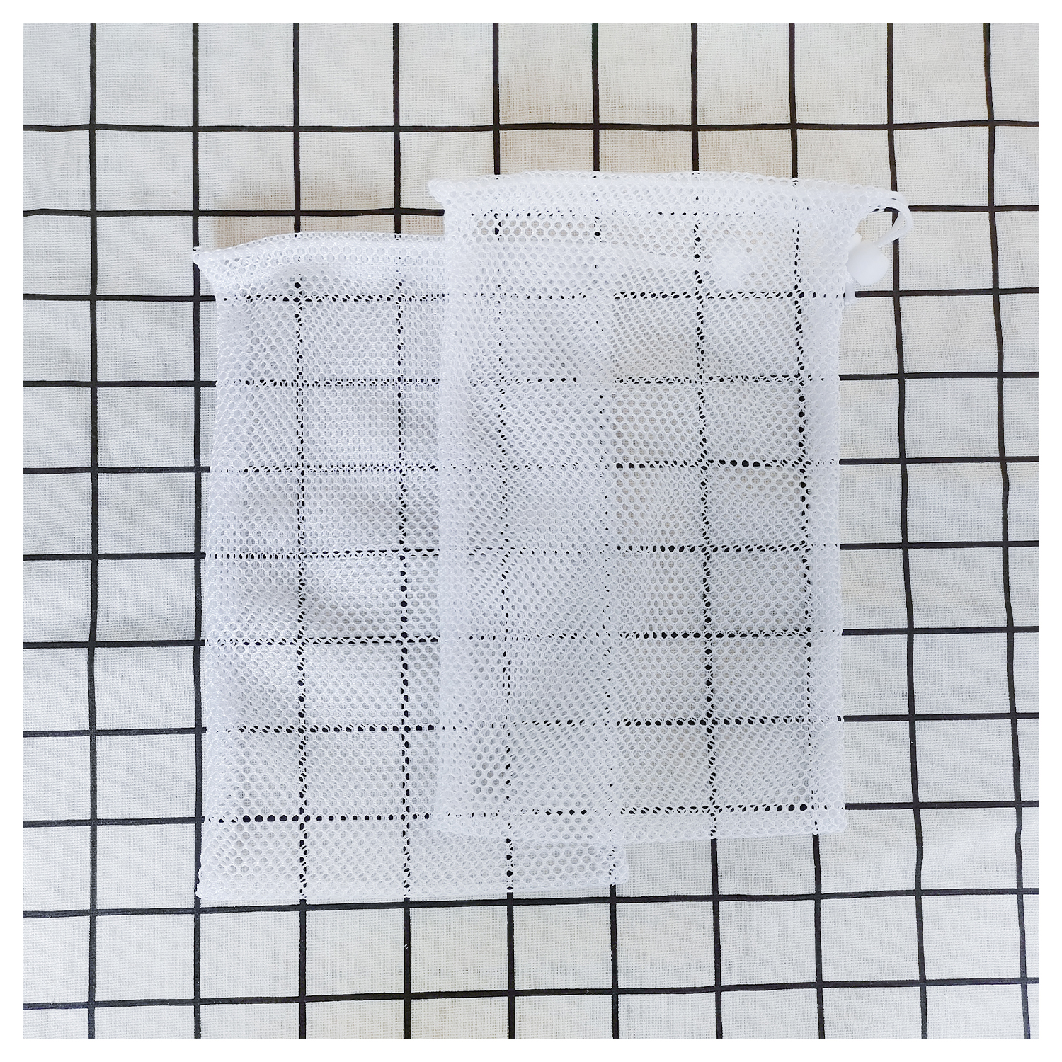 阿里1号店-日用品白色网格束口袋05
